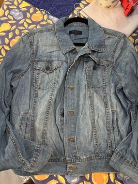 Talbots Faded Light Blue Denim Jacket, XL